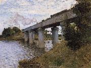 Claude Monet The Railway Bridge Germany oil painting artist